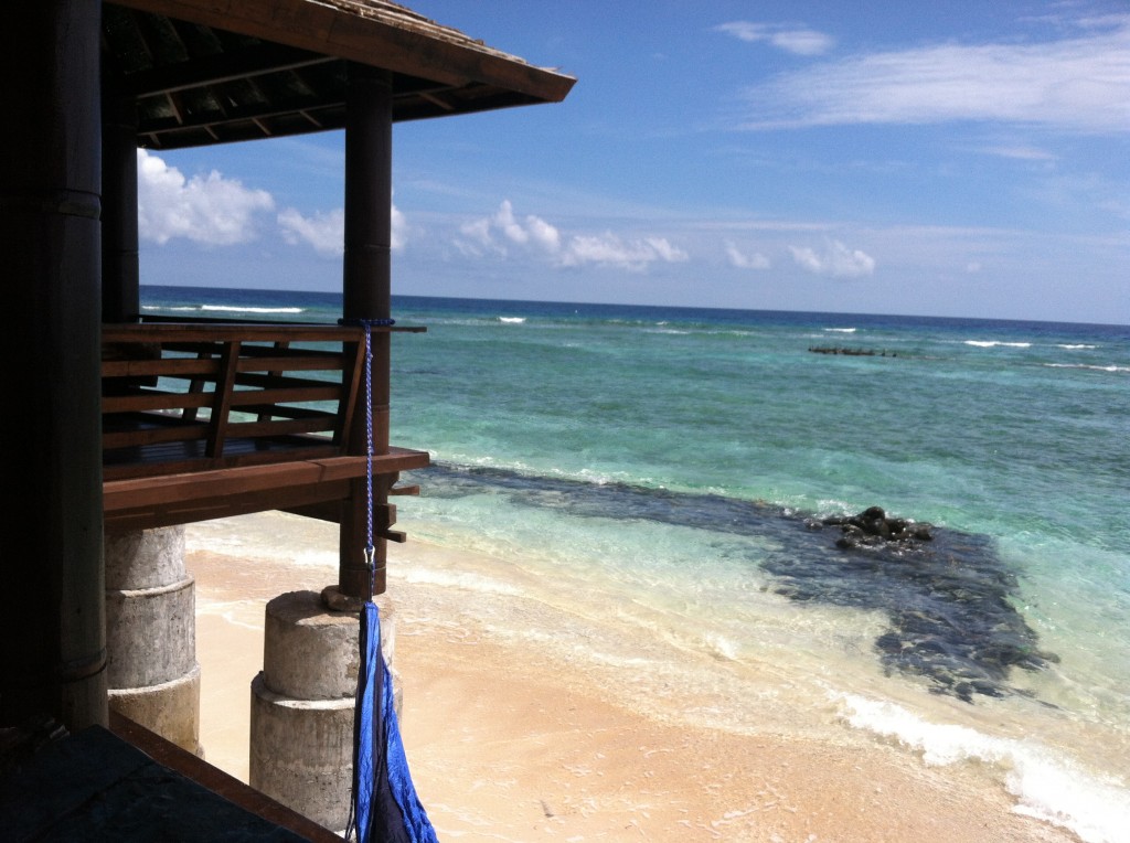 My first beach bungalow at Gili T